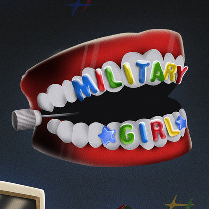 Military Girl Sticker Sheet